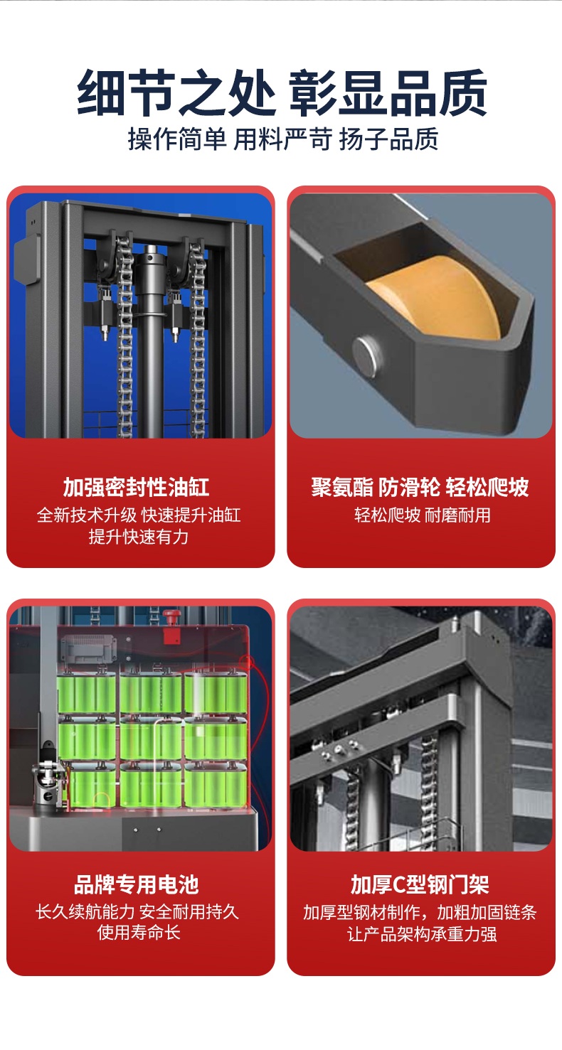 揚(yáng)子熱賣款電動(dòng)堆高車PSL-C(圖3)